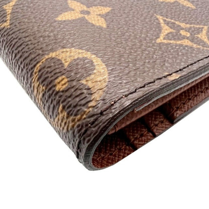 LOUIS VUITTON Portefeuille Brazza Monogram M66540 SR2099 Bifold Long Wallet Brown Men's Women's