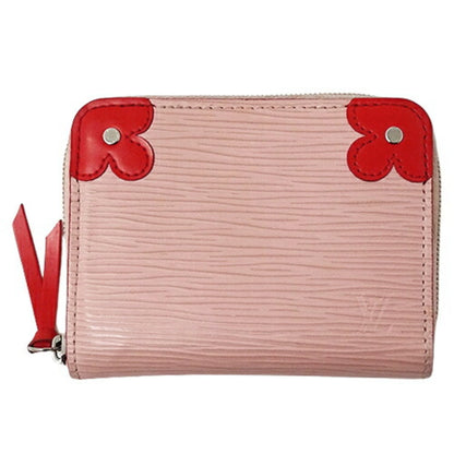 LOUIS VUITTON Wallet Epi Blooming Corner Women's Coin Case Zippy Purse Rose Ballerine M62971 Pink Round