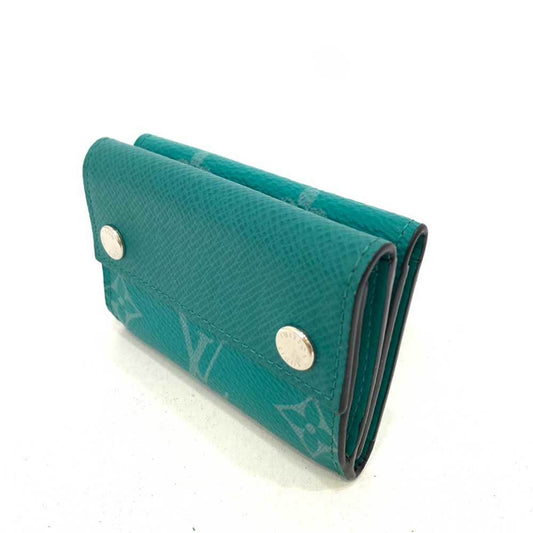 LOUIS VUITTON Wallet Discovery Green Trifold W Women's Men's Taigarama M67626 LOUISVUITTON