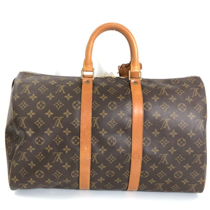 LOUIS VUITTON Boston Bag Keepall 45 M41428 Monogram Canvas Brown Women's