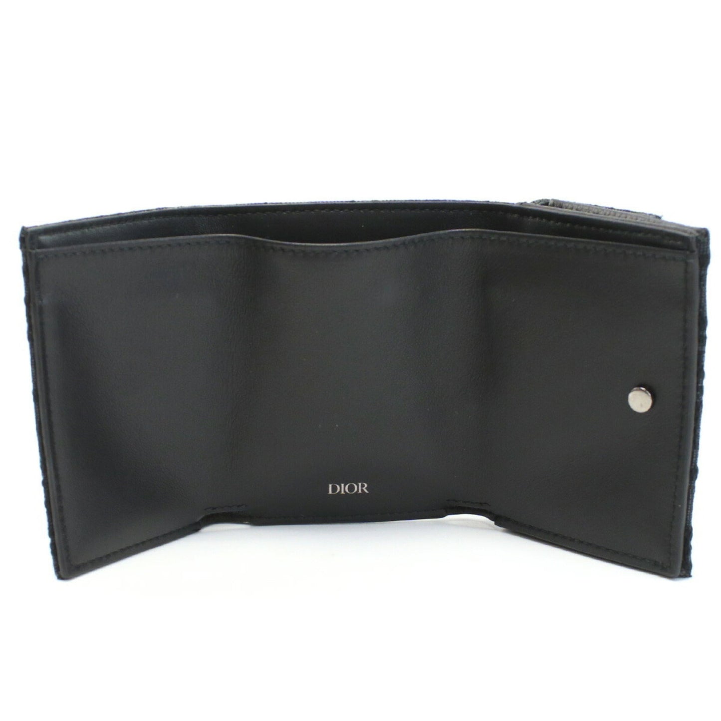 CHRISTIAN DIOR Dior 2OBBC110 Trifold Wallet Black Men's