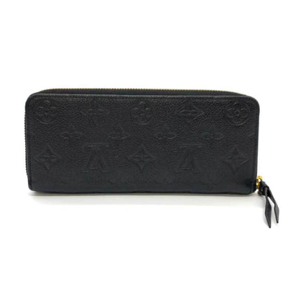 LOUIS VUITTON Wallet Portefeuille Clemence Noir Black Long Round Zip Ladies Monogram Empreinte Leather M60171 LOUISVUITTON