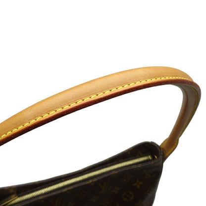 LOUIS VUITTON Looping GM Women's Shoulder Bag M51145 Monogram Ebene [Brown]