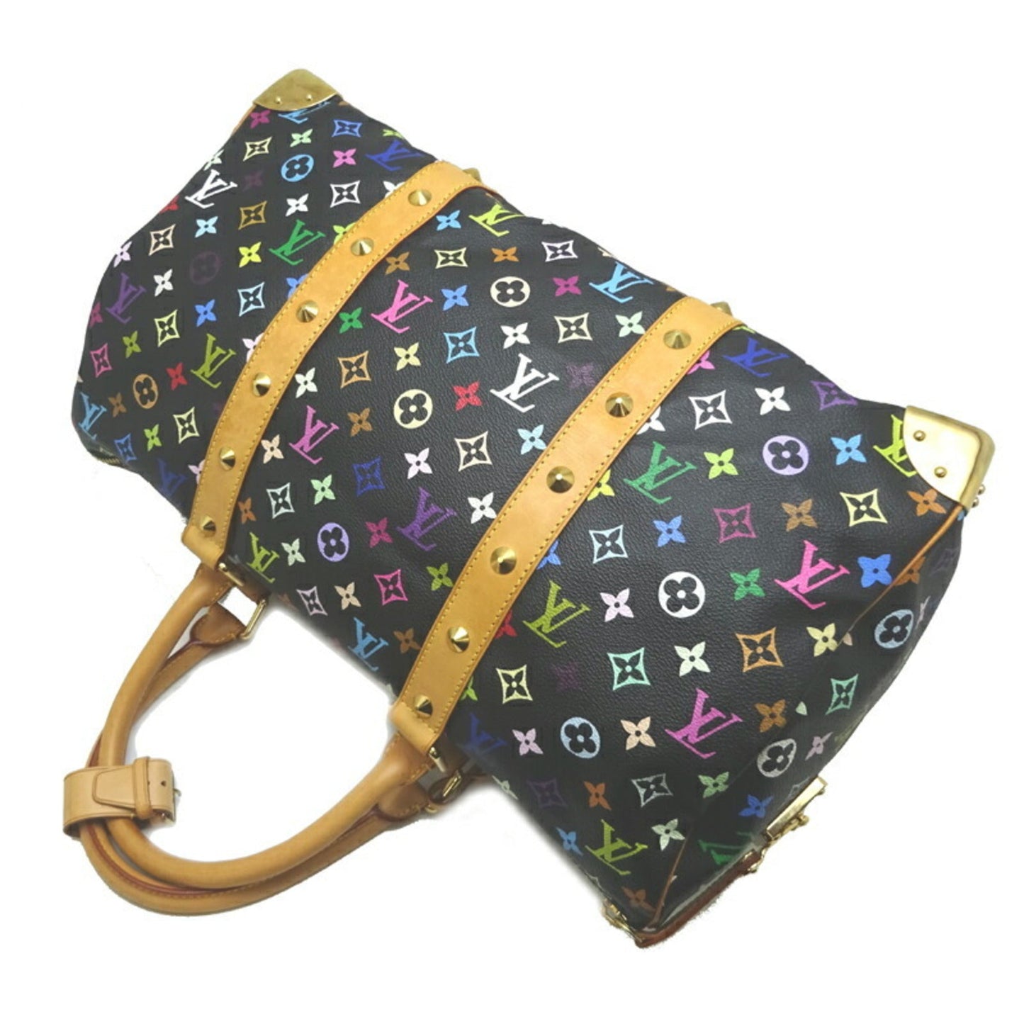 LOUIS VUITTON Keepall 45 Women's/Men's Boston Bag M92640 Monogram Multicolor Noir