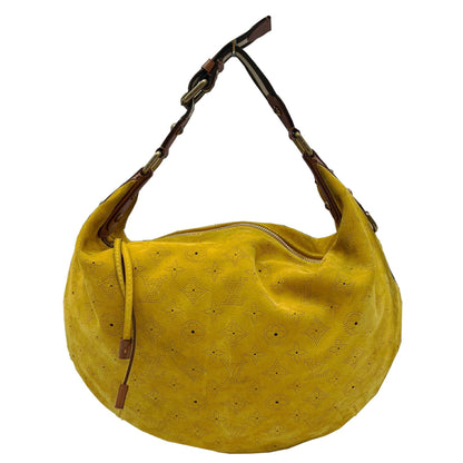 LOUIS VUITTON Onata GM Monogram Suede Shoulder Bag M95118 MB1025 Vuitton Yellow Ladies