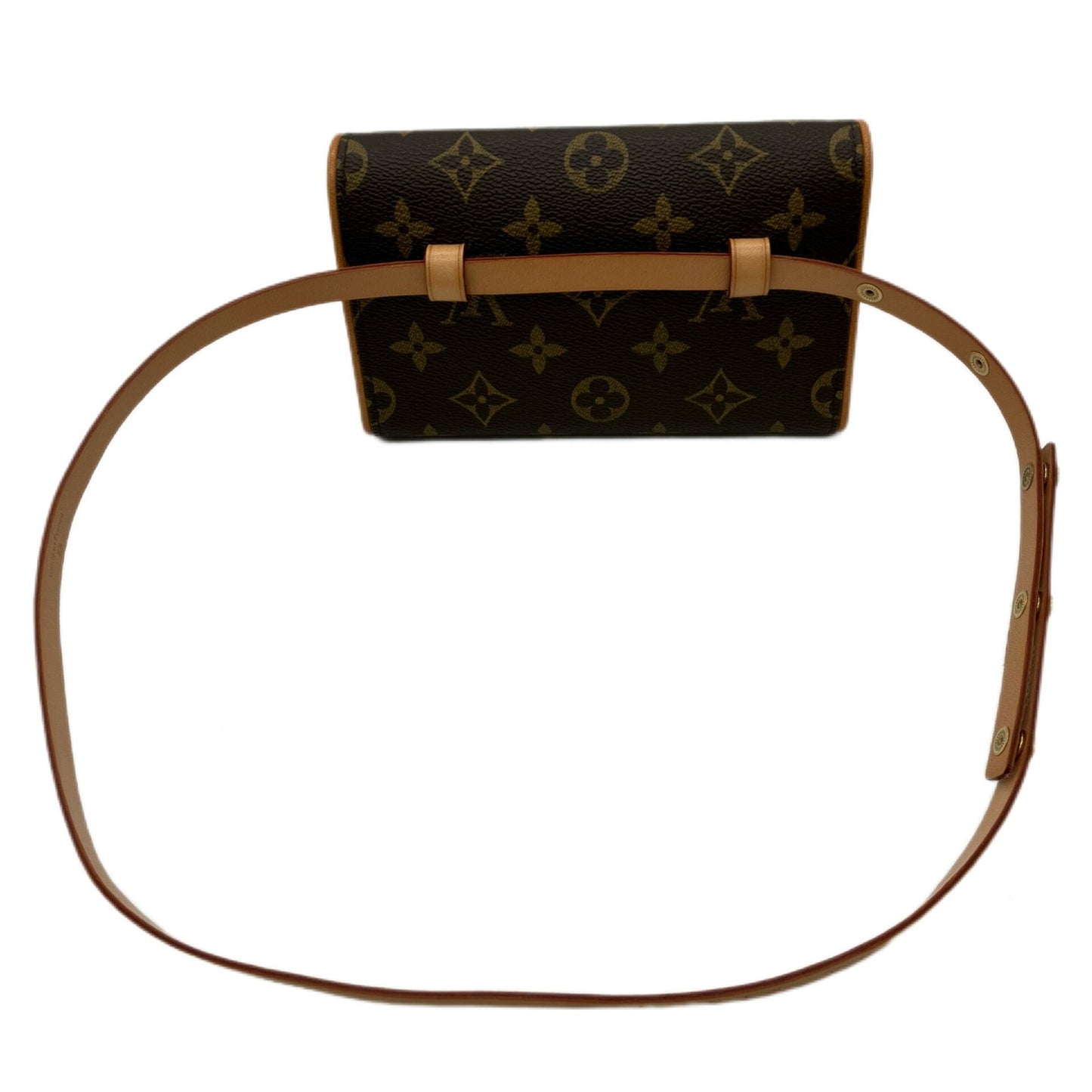 LOUIS VUITTON Monogram Pochette Florentine M51855 Body Bag Brown