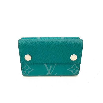 LOUIS VUITTON Wallet Discovery Green Trifold W Women's Men's Taigarama M67626 LOUISVUITTON