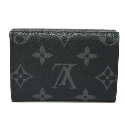 LOUIS VUITTON Trifold Wallet Discovery Compact W Snap Monogram Eclipse Reverse M45417 Men's Billfold