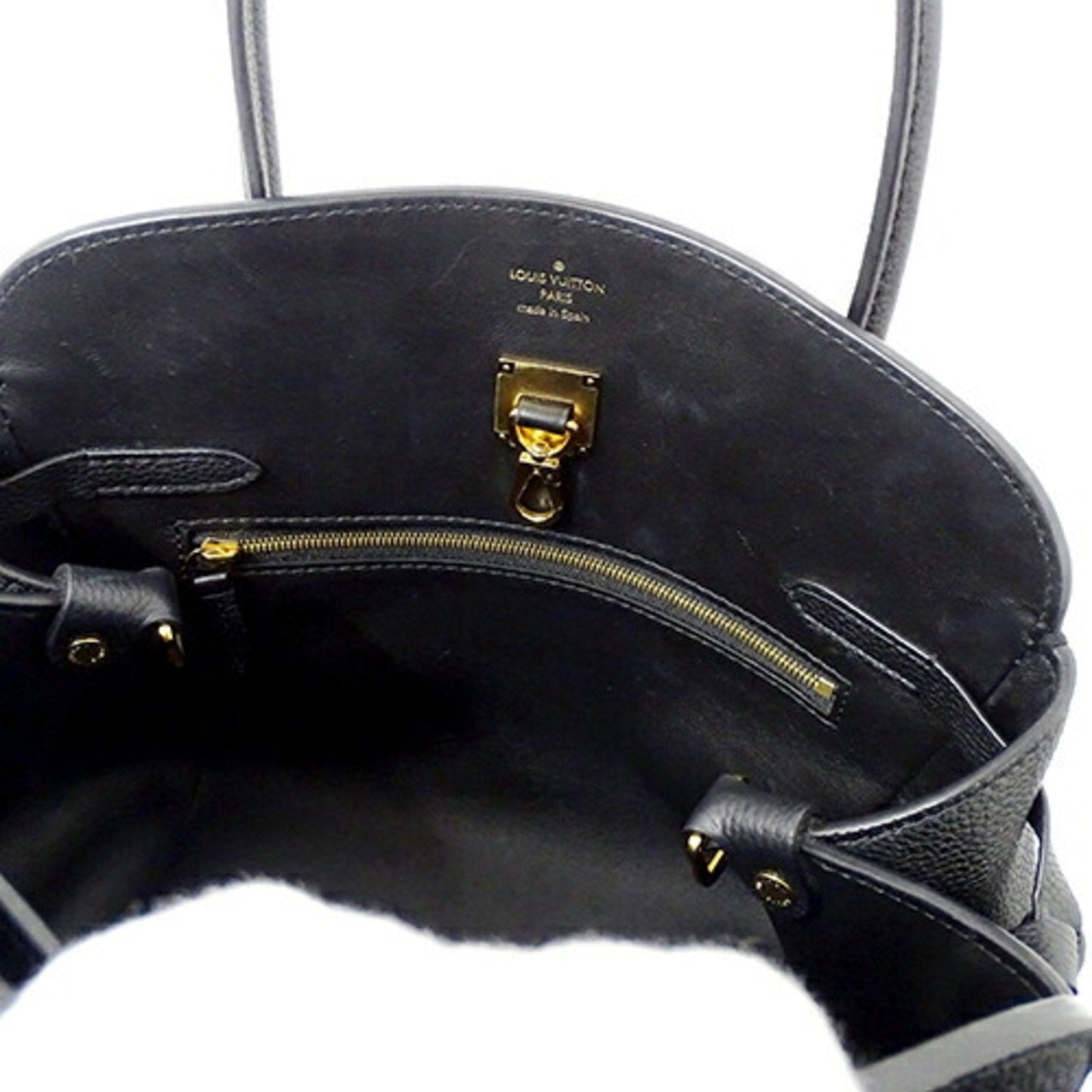 LOUIS VUITTON Bag Women's Handbag Mira PM Taurillon Leather Noir M54346 Black