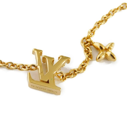 LOUIS VUITTON Bracelet LV Iconic Circle Strass Gold Monogram Flower Clear M00587 Women's Accessories Jewelry