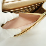CHRISTIAN DIOR  Cannage/Lady Dior Women's Leather Clutch Bag Gold