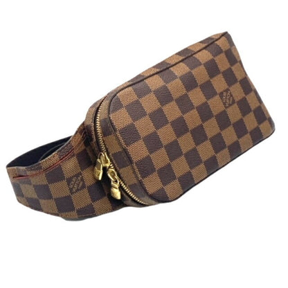 LOUIS VUITTON Damier Jeronimos N51994 Brown Waist Pouch Body Bag Men Women