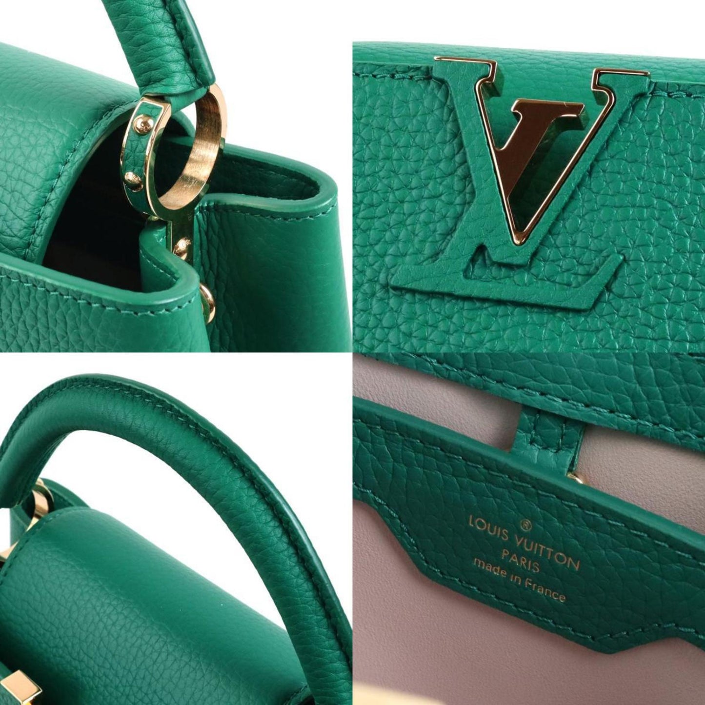 LOUIS VUITTON Handbag Shoulder Bag Capucines BB/Taurillon Leather Vert Women's M21690