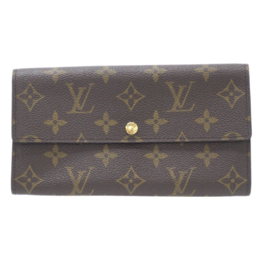 LOUIS VUITTON Pochette Porte Mone Credit Bifold Long Wallet Monogram M61725 MB0062