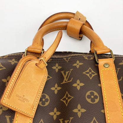 LOUIS VUITTON Keepall Bandouliere 55 Monogram Boston Bag Travel Brown PVC Women Men M41414