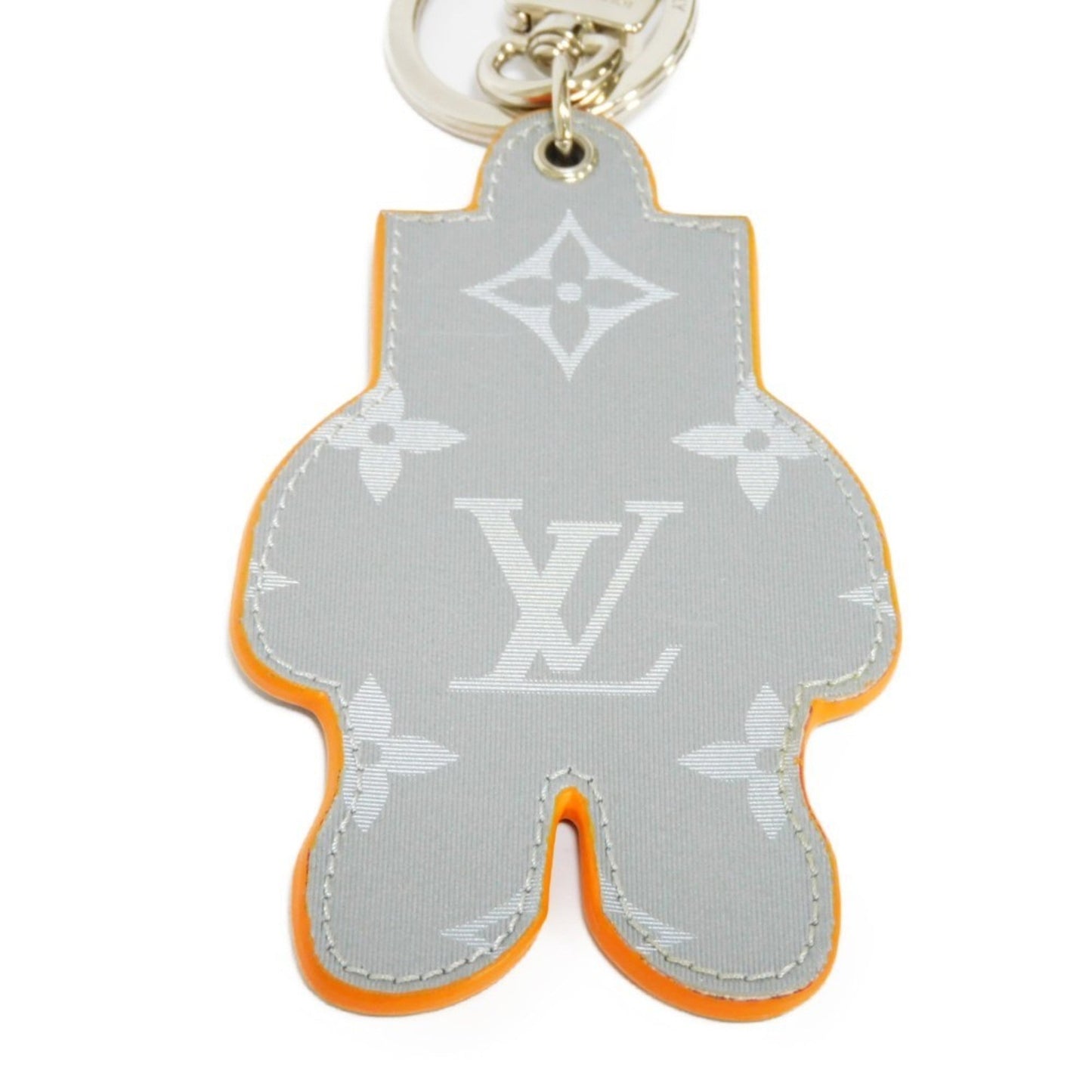 LOUIS VUITTON Keychain Portocle Mascot Spaceman Astronaut Gray Monogram Satellite Multicolor MP2212 Men's