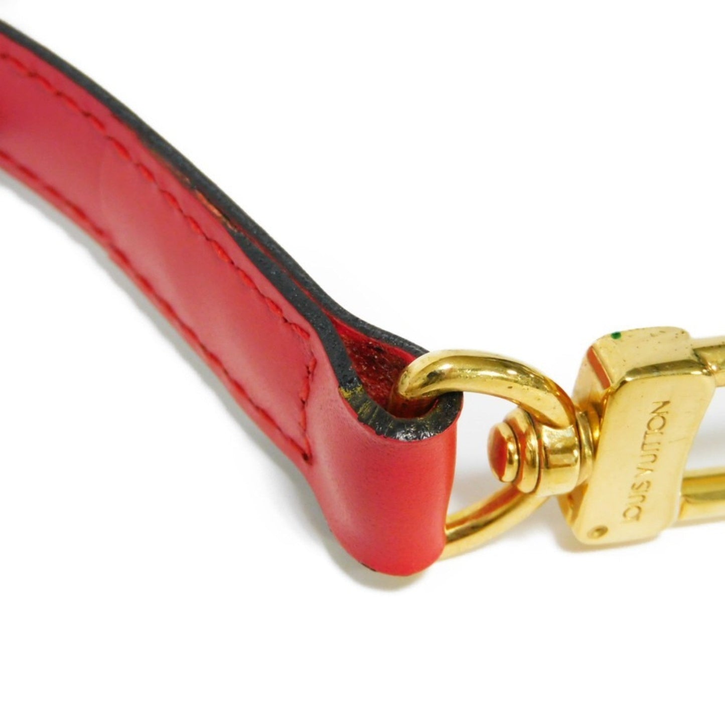 LOUIS VUITTON Shoulder Strap Bandouliere Logo 1.6 Adjustable Epi Cowhide Leather Castilian Red J60007 Men Women