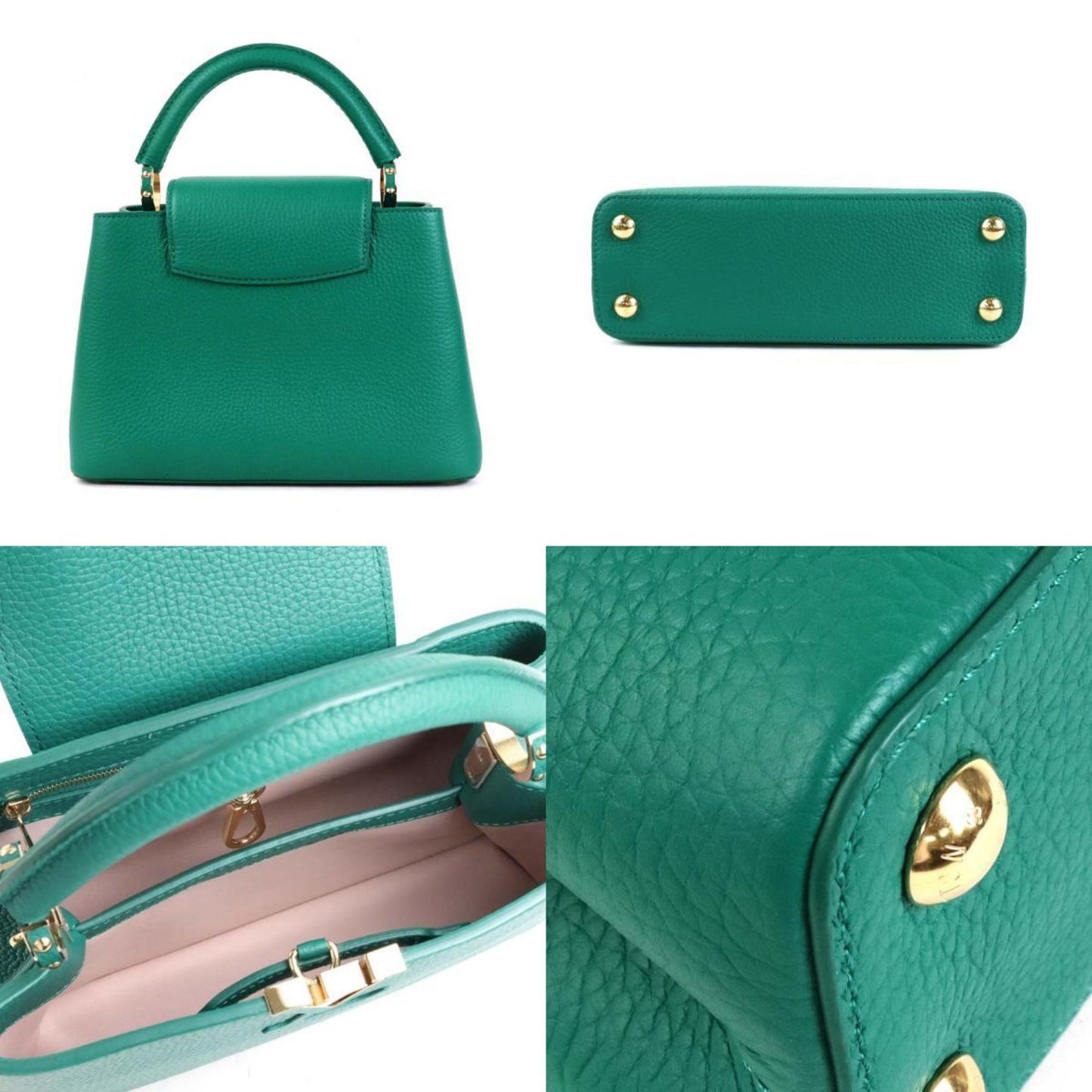 LOUIS VUITTON Handbag Shoulder Bag Capucines BB/Taurillon Leather Vert Women's M21690