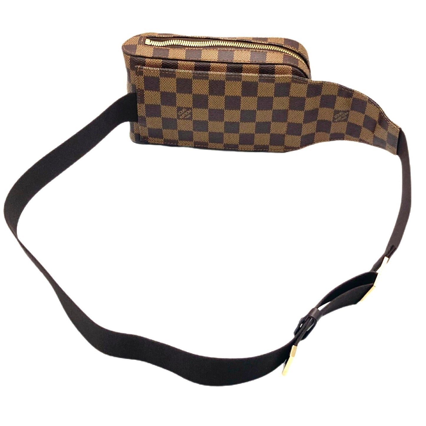 LOUIS VUITTON Damier Jeronimos N51994 Brown Waist Pouch Body Bag Men Women