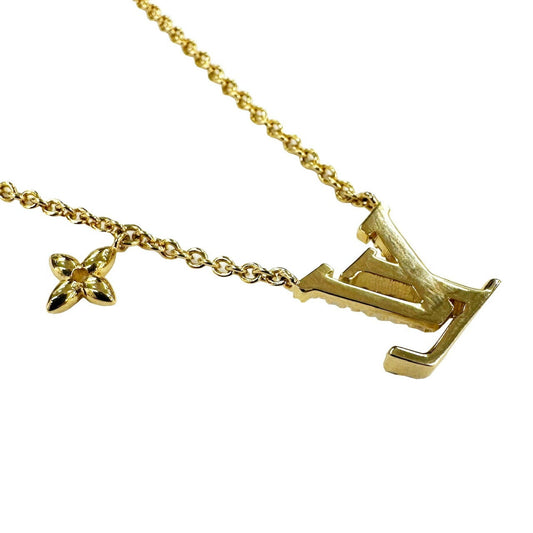 LOUIS VUITTON Necklace LV Iconic Pendant Gold Rhinestone M00596 TE0233 Women's Men's