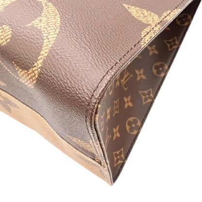 LOUIS VUITTON M45320 Monogram Giant Reverse On the Go GM Brown Men's Women's Unisex RFID Tote Bag