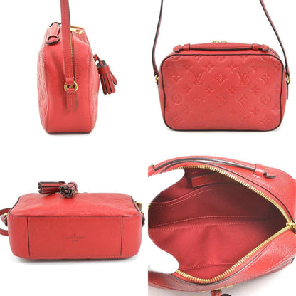 LOUIS VUITTON Crossbody Shoulder Bag Handbag Monogram Emprene Saintonge Red Gold Women's M44606