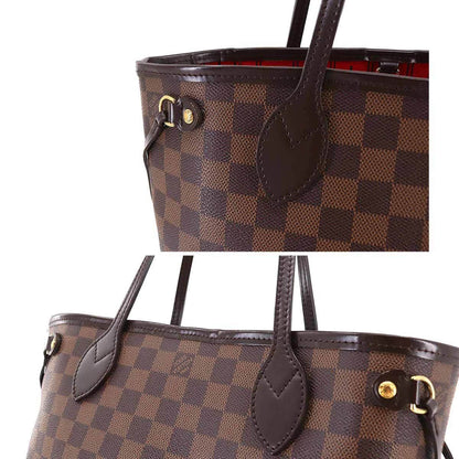 LOUIS VUITTON Damier Neverfull PM Tote Bag Ebene N51109 Brown