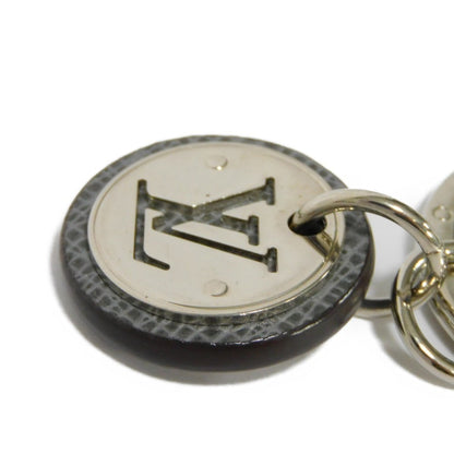 LOUIS VUITTON Keychain Portocle Neo LV Club Gray Circle Keyring Taiga Glacier M00034 Men's