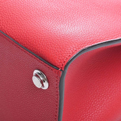 LOUIS VUITTON Leather City Steamer PM Handbag M51030 Red Ladies