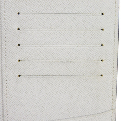 LOUIS VUITTON Long Wallet Portefeuil Brazza LV Logo White New Model Bifold Taigarama Monogram Antarctica M30298 Men's Bill Purse