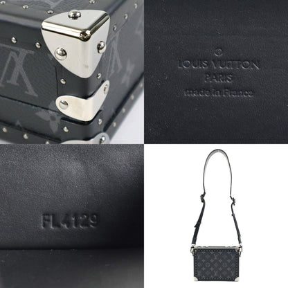 LOUIS VUITTON Shoulder Bag Monogram Eclipse Clutch Box/Monogram Dark Gray Men's M20251