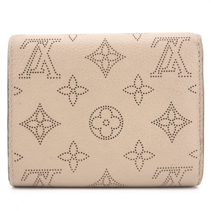 LOUIS VUITTON M62542 Portefeuilles Compact Mahina Bifold Wallet Beige Women's