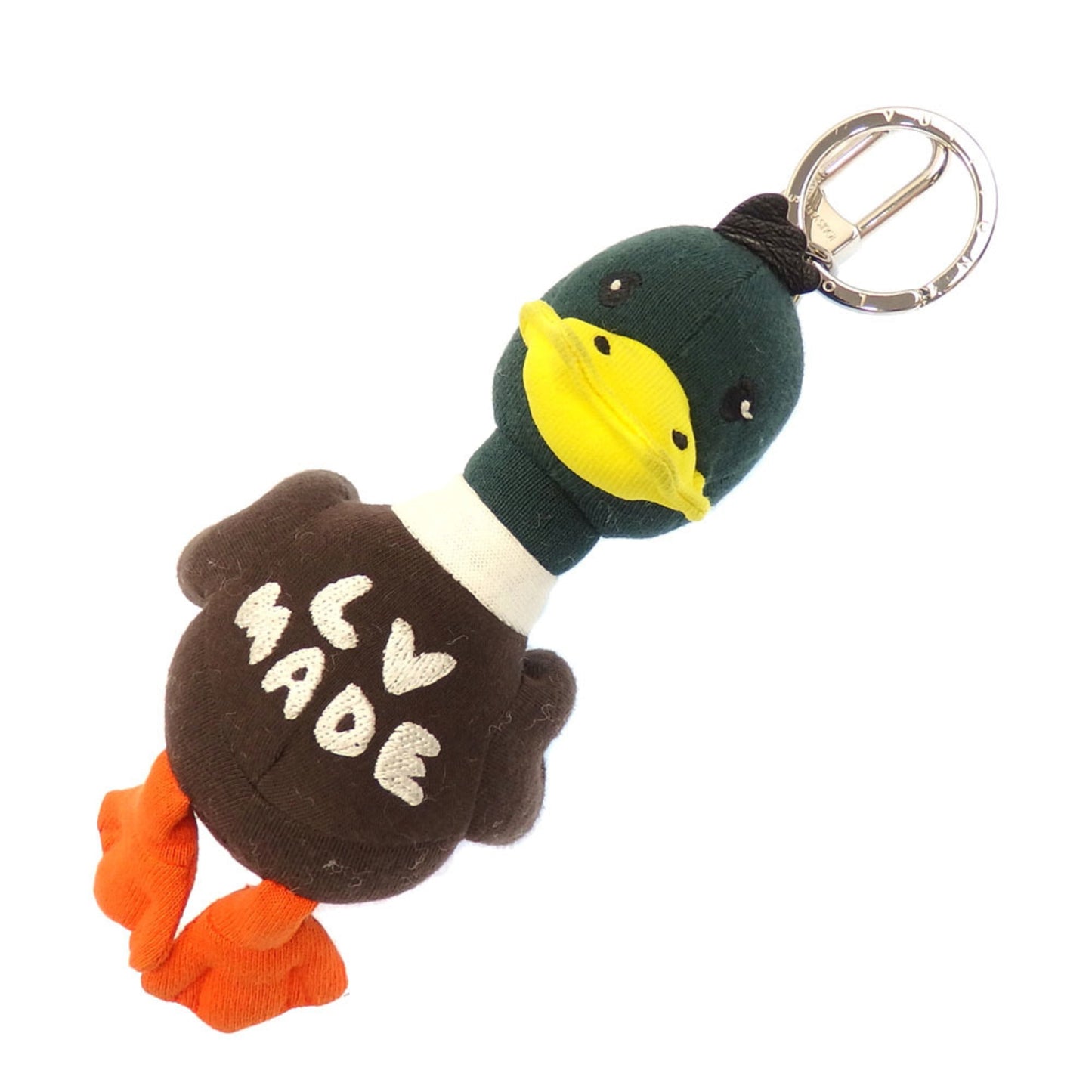 LOUIS VUITTON x Nigo Bag Charm Portocre Duck MP3222 Multicolor LV Squared NIGO Collaboration Canvas Metal Key Ring Keychain Women Men