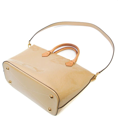 LOUIS VUITTON Monogram Vernis Montebello MM M90161 Women's Handbag,Shoulder Bag Beige