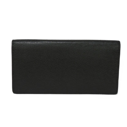 LOUIS VUITTON Long Wallet Portefeuil Brazza LV Logo Black New Bifold Vuitton Taiga Noir M30501 Men's Billfold