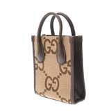 GUCCI Tote Bag Jumbo GG Beige 699406 Women's Supreme Canvas Handbag