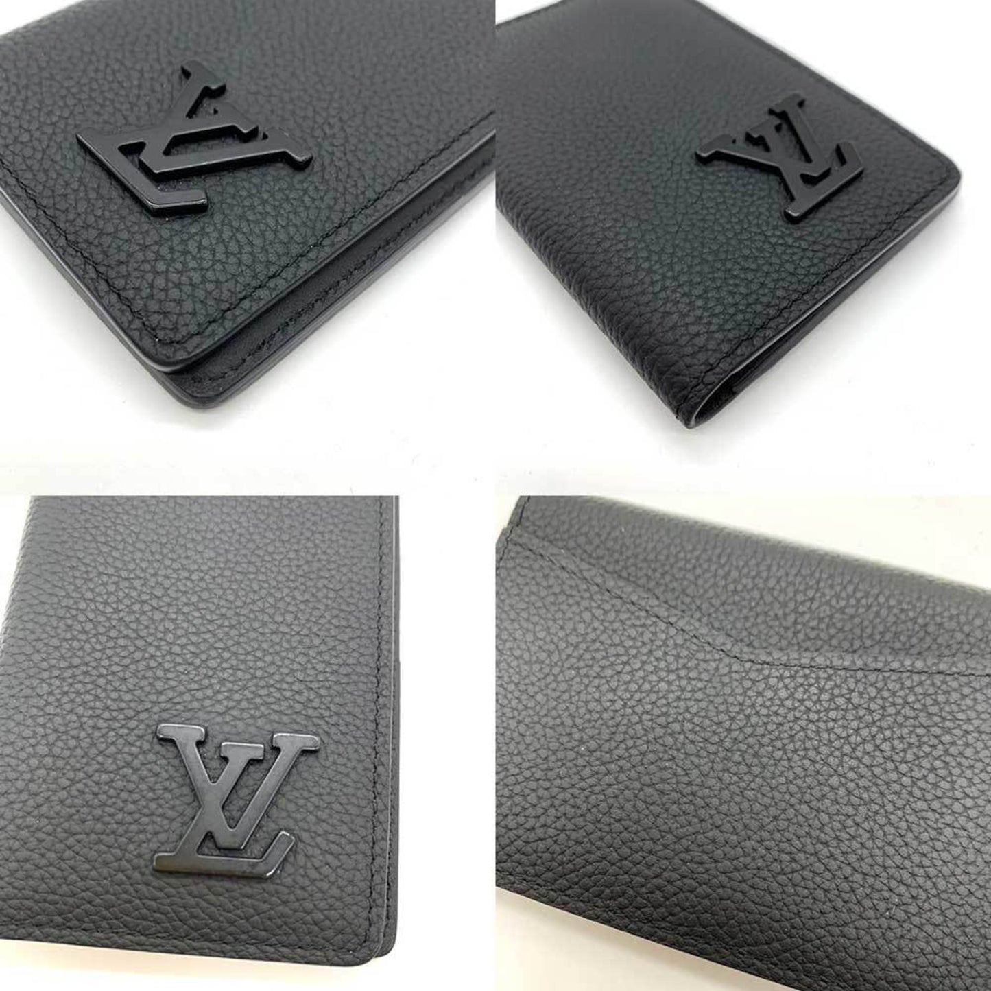 LOUIS VUITTON Accessories LV Aerogram Organizer De Poche Noir Black Card Case Business Holder Square Men's Grain Calf Leather M69979 LOUISVUITTON