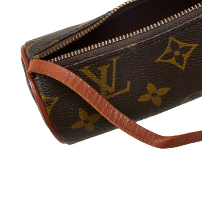 LOUIS VUITTON Monogram Papillon 30 [Old] Handbag M51385 Brown PVC Leather Ladies