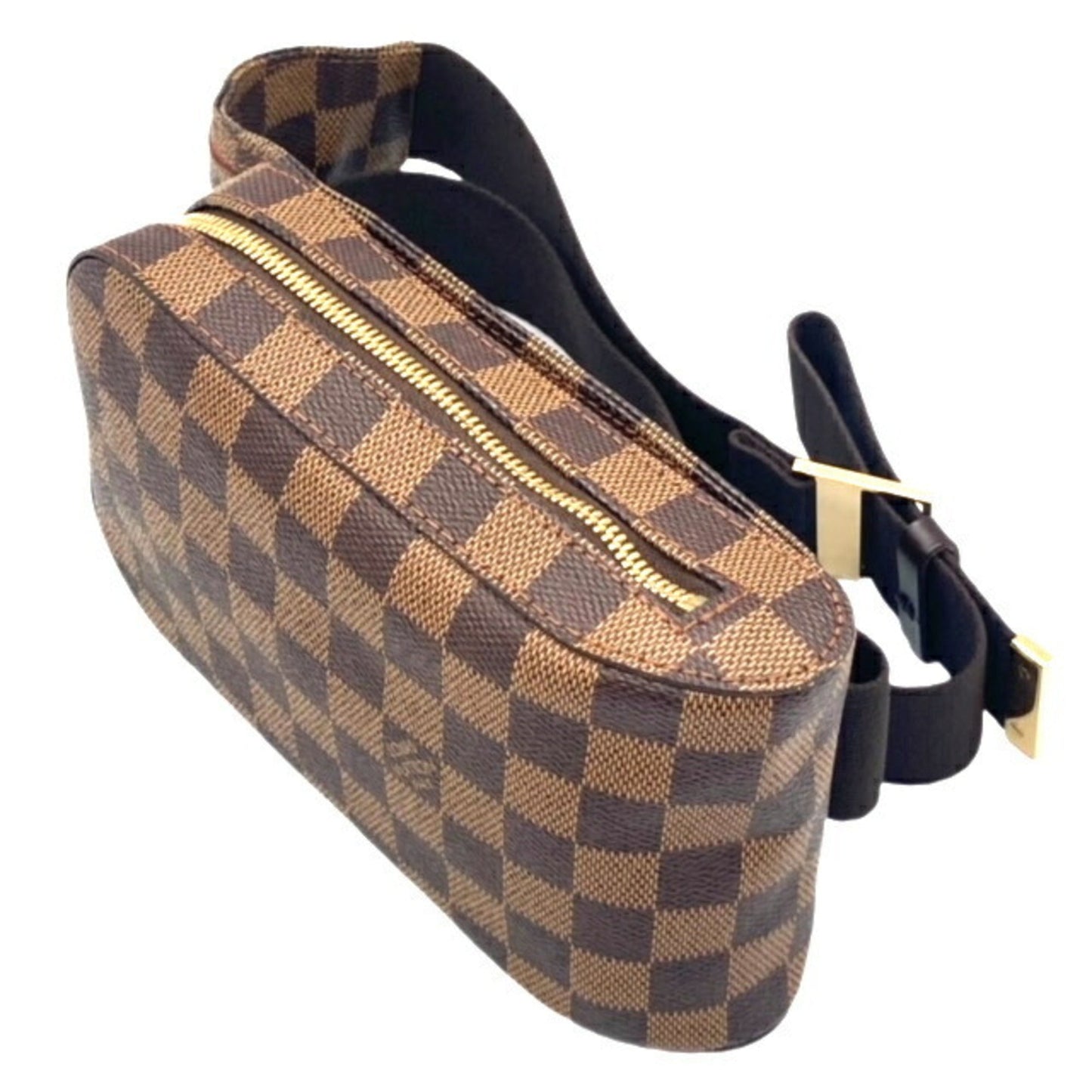 LOUIS VUITTON Damier Jeronimos N51994 Brown Waist Pouch Body Bag Men Women