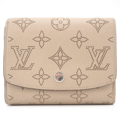 LOUIS VUITTON M62542 Portefeuilles Compact Mahina Bifold Wallet Beige Women's