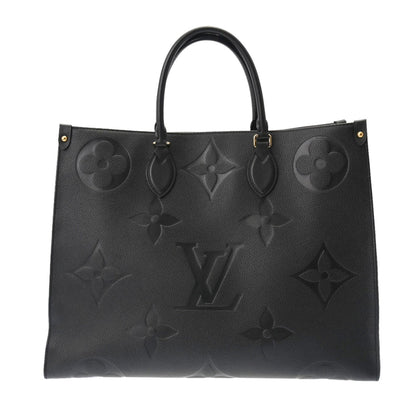 LOUIS VUITTON Monogram Empreinte On the Go GM Noir M44925 Women's Leather Handbag