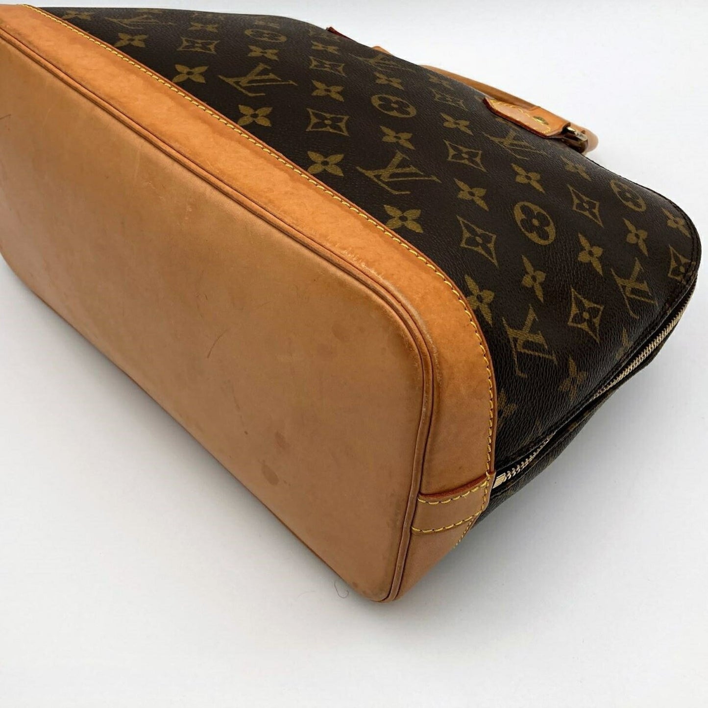 LOUIS VUITTON Alma [old] M51130 Monogram Handbag Brown PVC