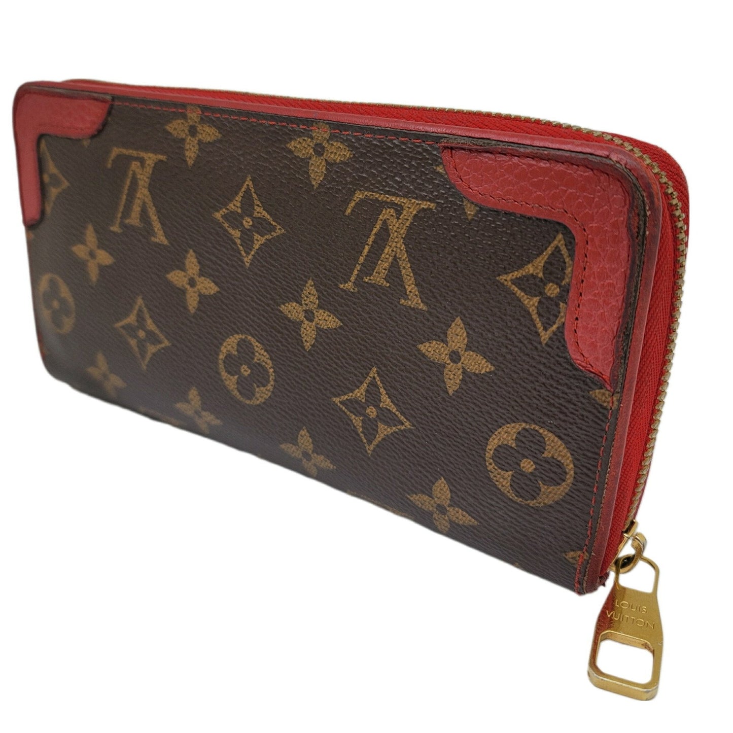 LOUIS VUITTON Monogram Retiro Zippy M61854 M12270 Long Wallet Threes