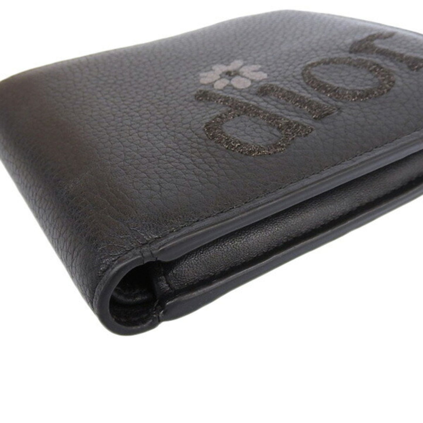 CHRISTIAN DIOR DIOR ERL Leather Bifold Wallet Black Men's