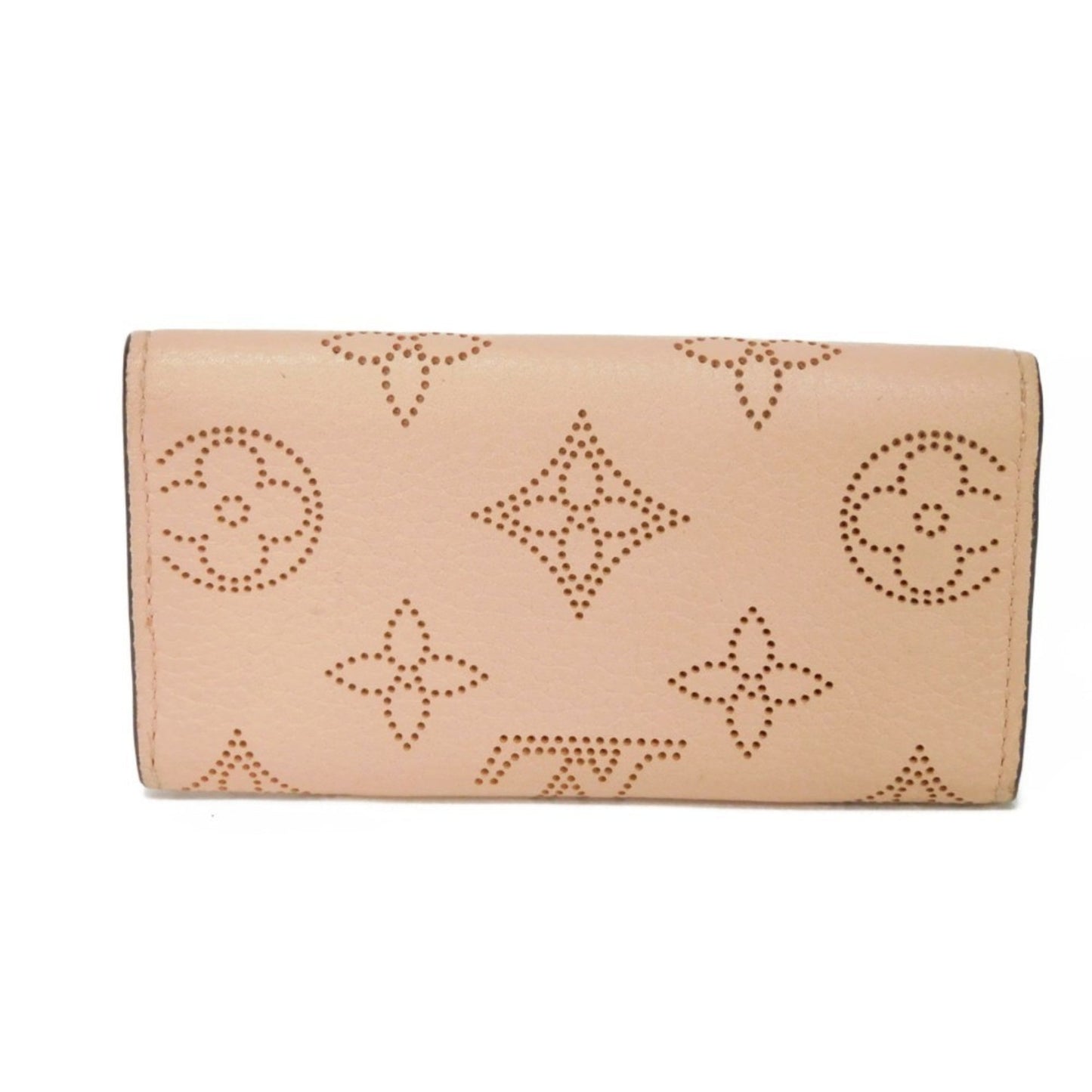 LOUIS VUITTON Key Case Multicle 4 Perforation Punching Snap Button Row Monogram Mahina M64056 Women's