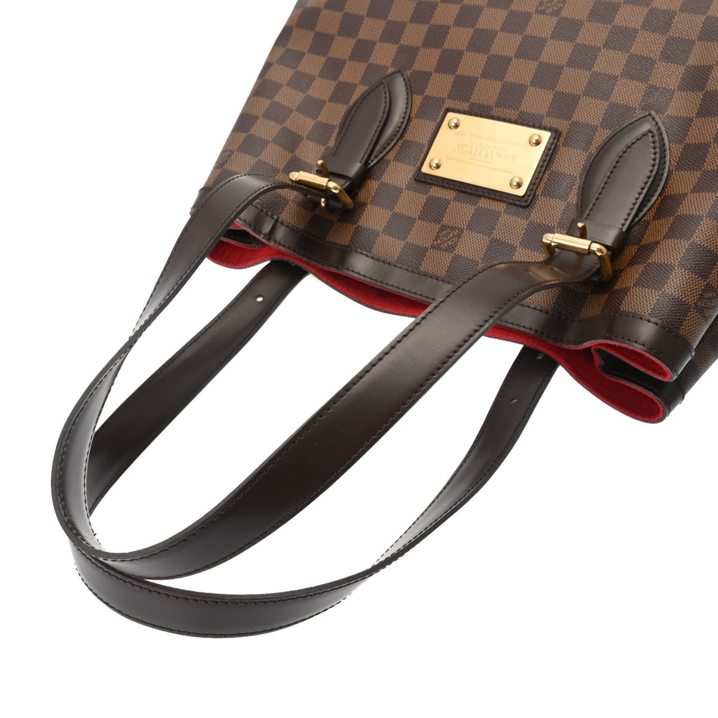 LOUIS VUITTON Damier Hampstead MM Brown N51204 Women's Canvas Handbag