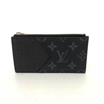 LOUIS VUITTON Wallet Accessories Coin Card Holder Noir Black Purse Folder Flat Men's Monogram Eclipse Taigarama M30271 LOUISVUITTON