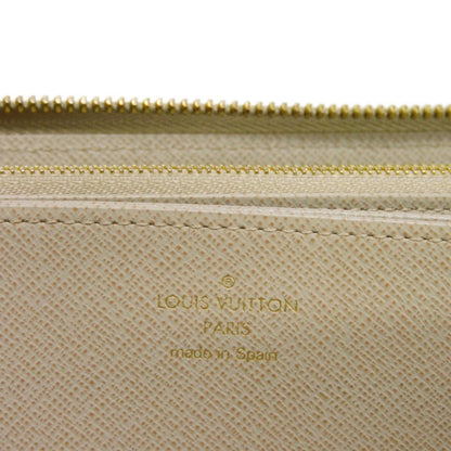 LOUIS VUITTON Long Wallet Zippy LV Logo Greige Gold New Model Round Zipper Vuitton Epi Galle M67805 Men's Women's