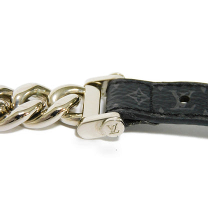 LOUIS VUITTON Bracelet Chain Monogram Eclipse Noir M64225 Men's Accessories Jewelry