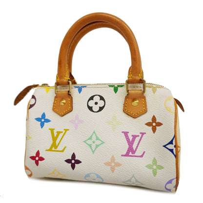 LOUIS VUITTONAuth  Monogram Multicolore Mini Speedy M92645 Women's Handbag Blanc